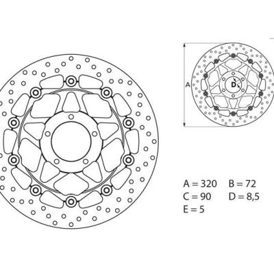 Disque AV Brembo