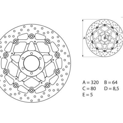 Disque AV Brembo