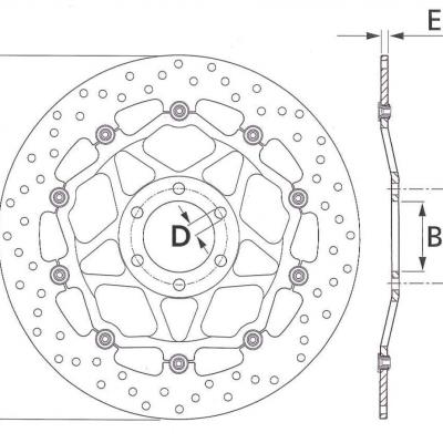 Disque AV Brembo