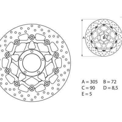 Disque AV Brembo