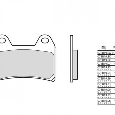 Plaquettes AV Brembo