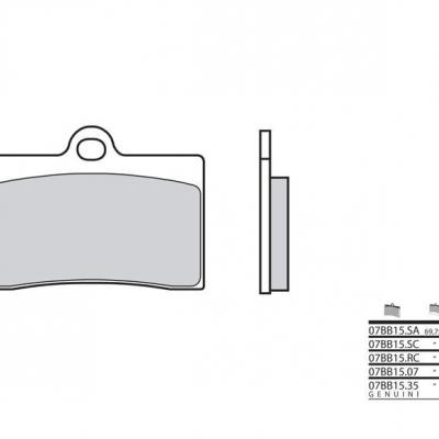 Plaquettes AV Brembo