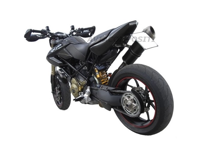 Tail in carbon fiber for hypermotard 1100 796 with mono exhaust 3 